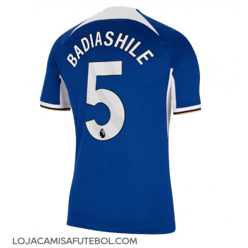 Camisa de Futebol Chelsea Benoit Badiashile #5 Equipamento Principal 2023-24 Manga Curta